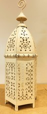 64CM LARGE Moroccan Lantern Cream & Gold – Festive/ Wedding/Christmas/Church
