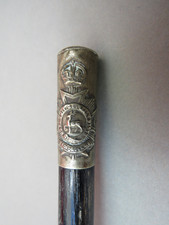 WWI / WWII Kings Crown KC British Army Bedfordshire Regiment Swagger Stick Cane