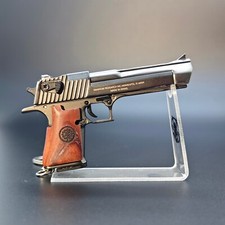 Gun Keychain with Wood