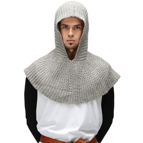 Knight chainmail hood crusader - chainmail,