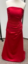 Bridesmaid dress  by ROMANTICA size 12  in Red Satin -IDEAL FOR PROM/EVENING