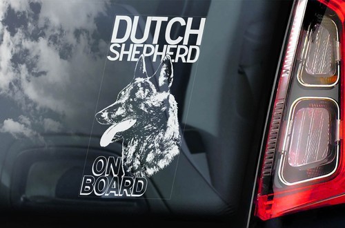 Dutch shepherd sticker car - shepherd,