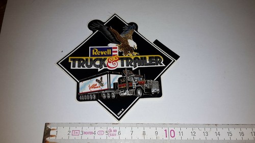 Old sticker revell model truck - old,