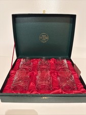 Thos Webb Crystal Set Of 6 Glasses 