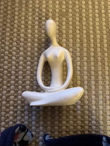 Vintage seated woman - seated, yoga