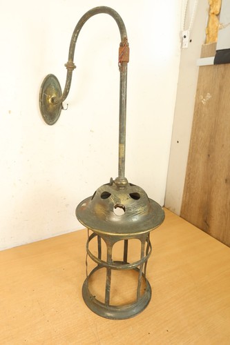 Antique brass wall light - wall,