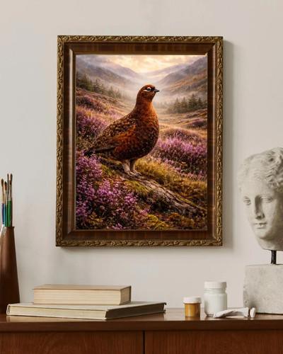 Red grouse heather moorland - grouse,