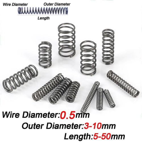 10pcs compression spring steel - 10pcs,