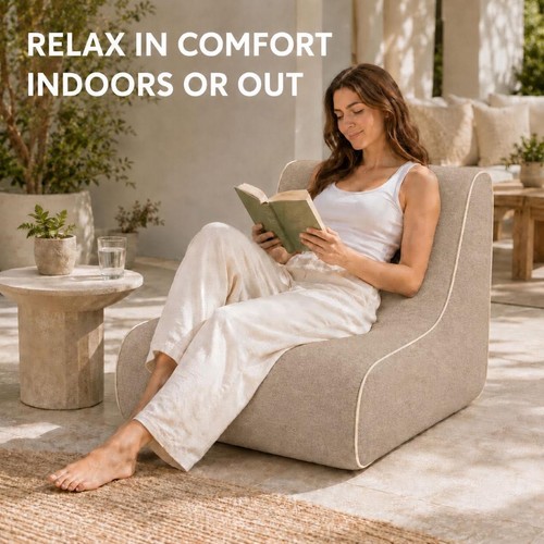 Inflatable pouf ottoman - inflatable,