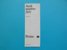 Brochure/Price List-Audi Coupe