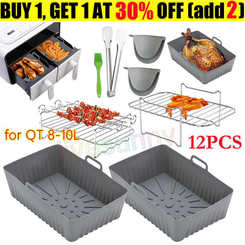 12pcs air fryer - fryer, rack