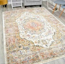 Vintage Rugs Modern Style Living Room Bedroom Distressed Large Faded Floor Rug