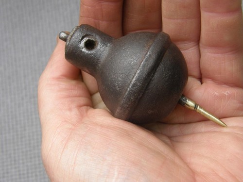 Antique steel brass tipped - &,