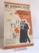 "My Shining Hour" from 'The Sky's the Limit' (Fred Astaire)- vintage sheet music