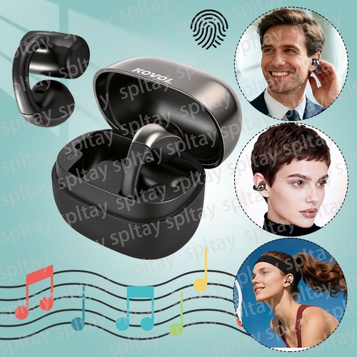 Wireless clip earphones - on,