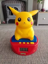 Vintage Pokemon Pikachu Talking Alarm Clock  - 1998 Nintendo collectable