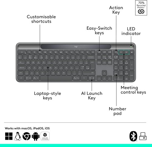 Logitech signature slim solar - signature, solar+