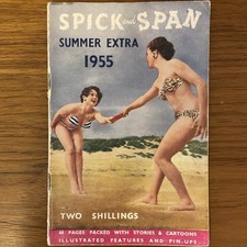 SPICK and SPAN Summer Extra 1955 Pocket Magazine Glamour / Pin-ups Vintage