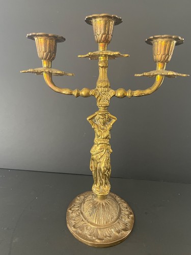 Vintage brass figural arm - brass,