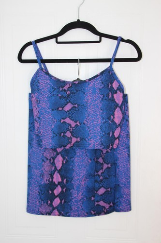 Missguided blue snake - blue, print