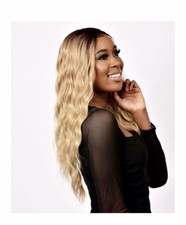 Sleek Paisley Human Hair Blended Styled in Loose Wavy Style 25" Free UK Postage