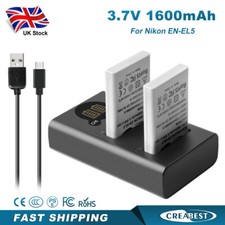 1600mah el5 enel5 - 2x, en-el5