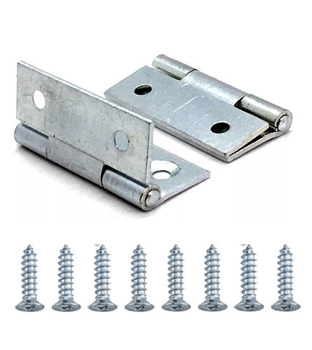 Pair steel butt hinges - pair, 50mm