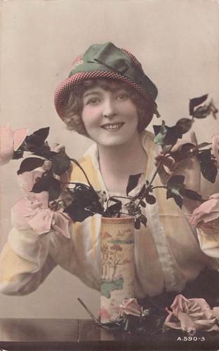 Postcard edwardian actress - -,