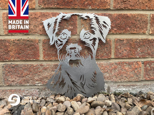 Pet memorial border - memorial, terrier