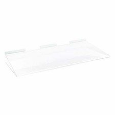Clear acrylic slatwall shelf - acrylic,