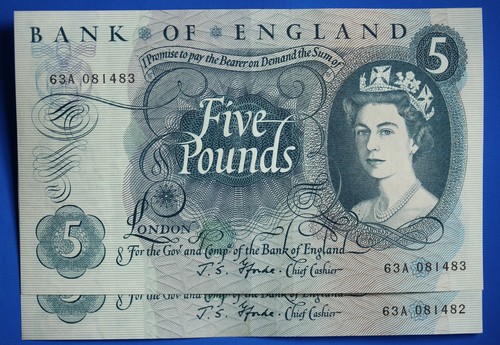 1967 bank england five - 2x,