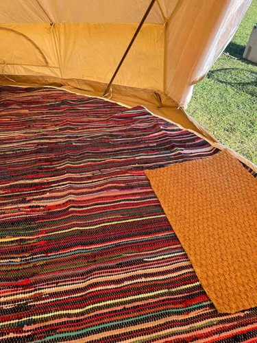 Half moon indian rag rug - moon,