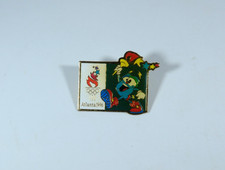 Lapel Pin Hat Vintage Olympics Atlanta 1996 Mascot Izzy with Torch