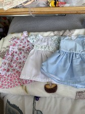 Three handmade dolls - handmade, dresses