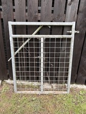 GALVANISED MESHED PEDESTRIAN FARM FIELD GATE WITH LATCH 3FT