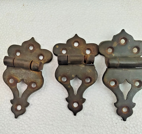 Antique cabinet hinges - 3, ice