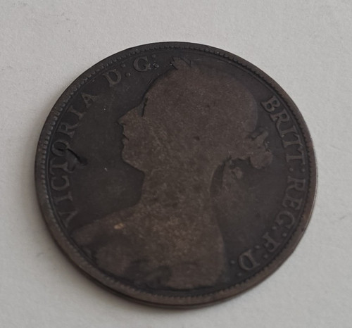 Queen victoria british penny - british,