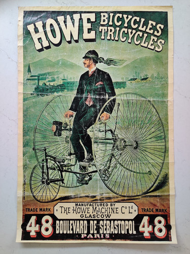 Original antique howe bicycles - original,
