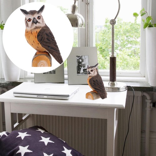 Wooden owl ornament creative - owl,