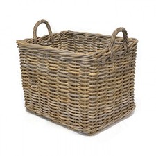 Rectangular wicker weave fire - wicker,