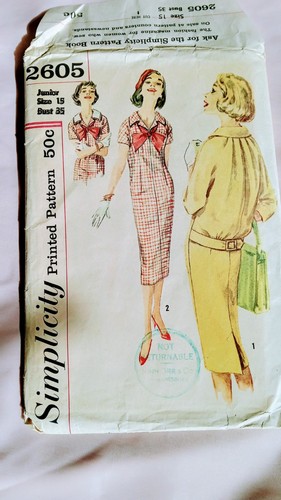 1950s dress pattern - ,