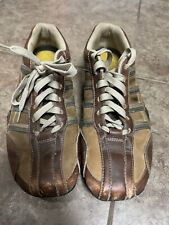 Skechers Men's 9.5 Y2K Urban Track  Brown Leather Oxford Casual Shoe Sneaker