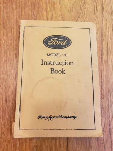 Ford model instruction - ford, "a"