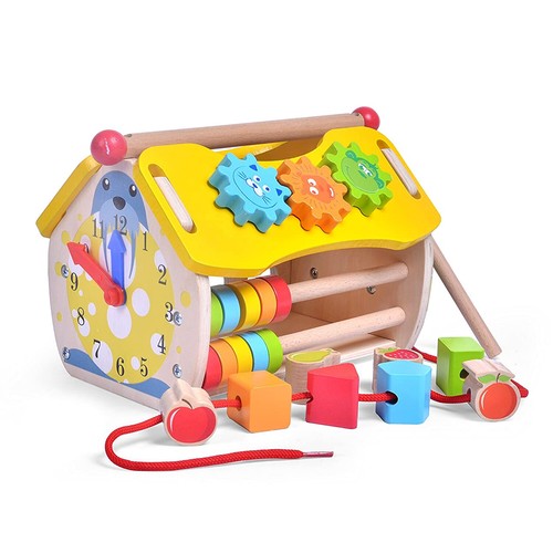 Wooden musical house shape - musical,