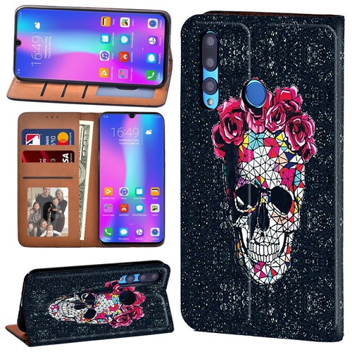 Leather flip wallet stand - wallet,