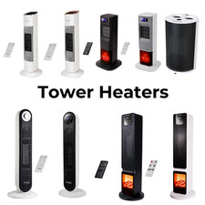 Electric Heater Energy Efficient - Ceramic Tower Fan, Silent - Choose- by Nuovva