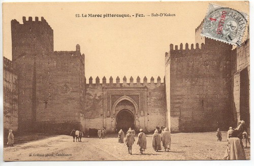 Morocco old postcard fez - postcard,