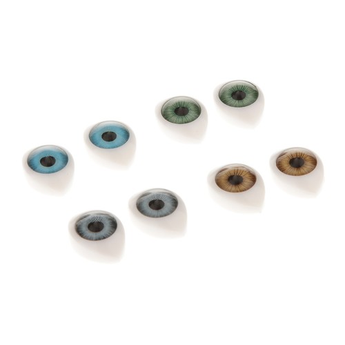 8pcs oval flat back - 8pcs,