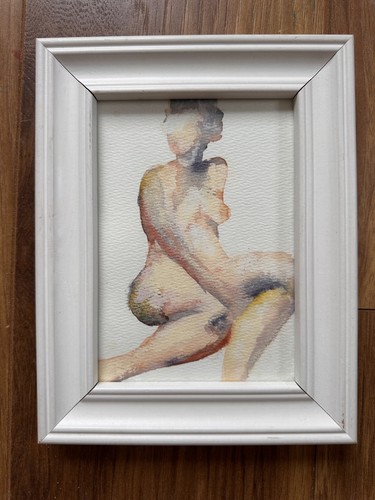 Watercolour nude vintage - watercolour,