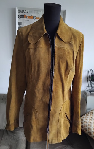 Vintage 1970s mustard suede - vintage,